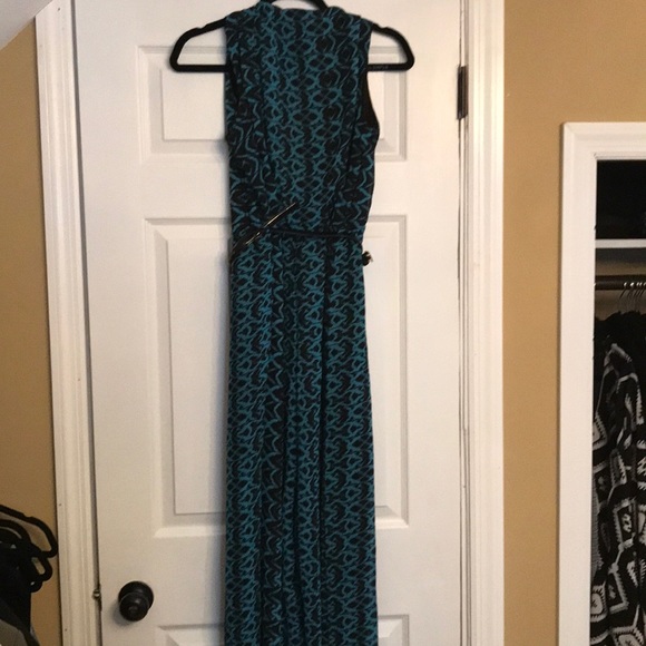 Blue/black printed jumpsuit. Trendy pattern. - Picture 7 of 7